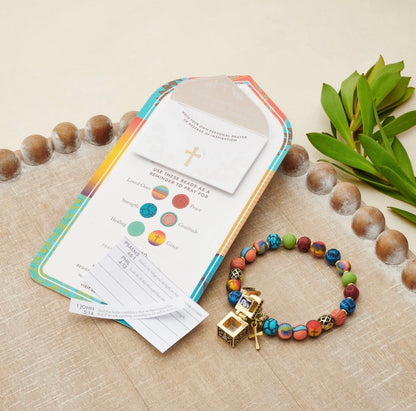 Handcrafted Polymer Clay Prayer Bracelet with Magnetic Prayer Box – Available in 4 Styles ⭐