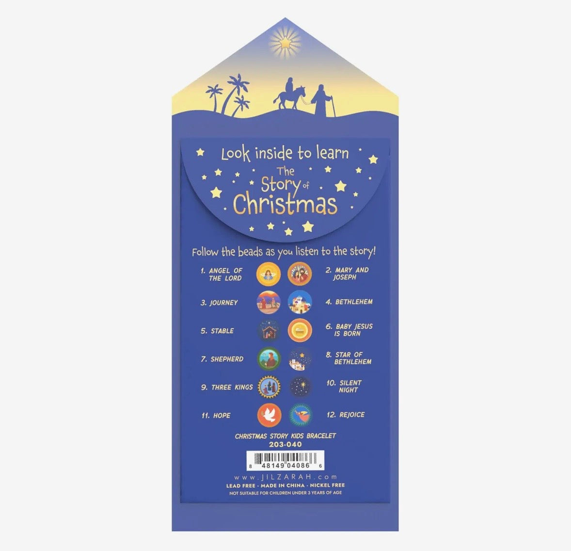 The Story of Christmas Kids Bracelet