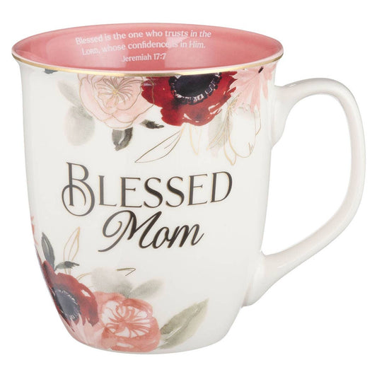 Mug - Pink Floral Blessed Mom