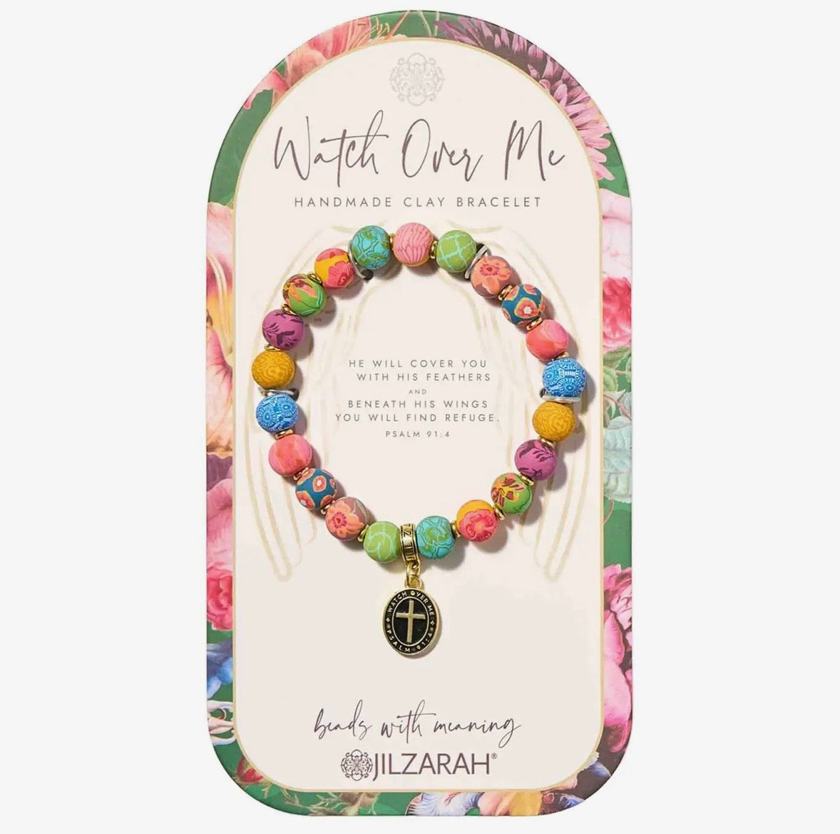 Watch Over Me Clay Bead Bracelet
