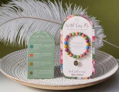 Watch Over Me Clay Bead Bracelet