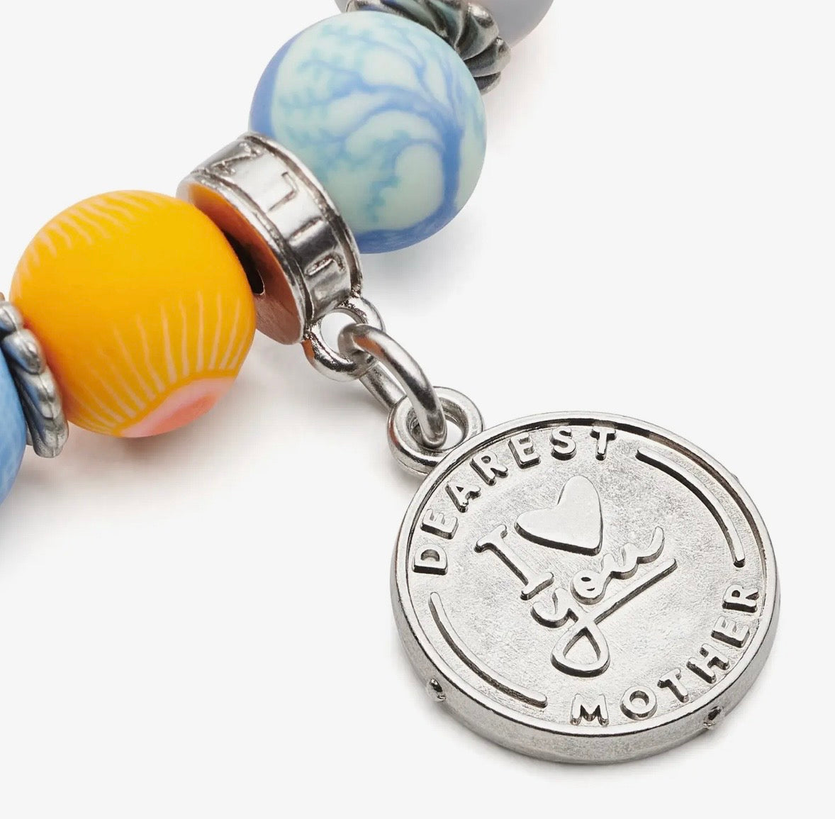 Mother Gift Bracelet - Faith Inspired - Handmade Polymer Clay Beads (People We Love Collection)