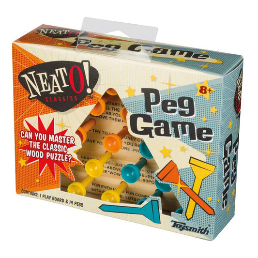 Neato! Classic Wooden Peg Game, Travel Size