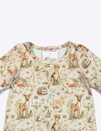 Clothing for Baby Girl - Sage Woodland Baby Romper
