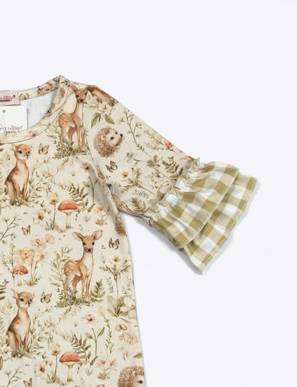 Clothing for Baby Girl - Sage Woodland Baby Romper