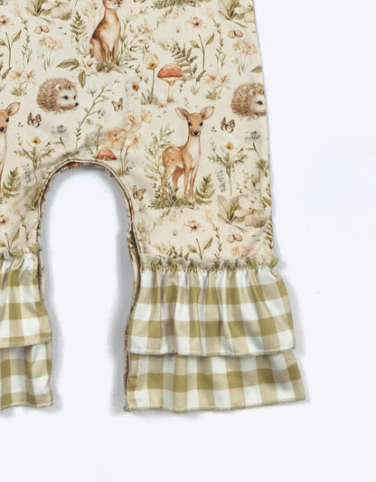 Clothing for Baby Girl - Sage Woodland Baby Romper