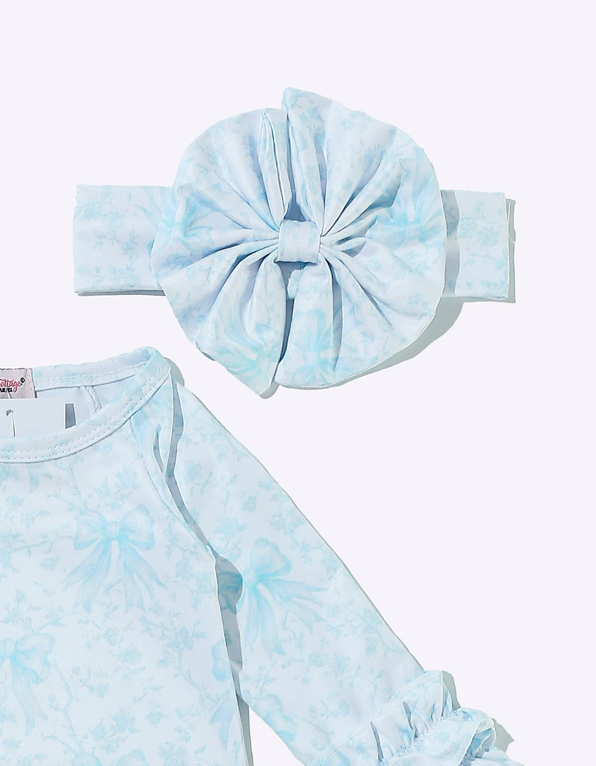 Clothing for Baby Girl - Azul Bow Baby Gown