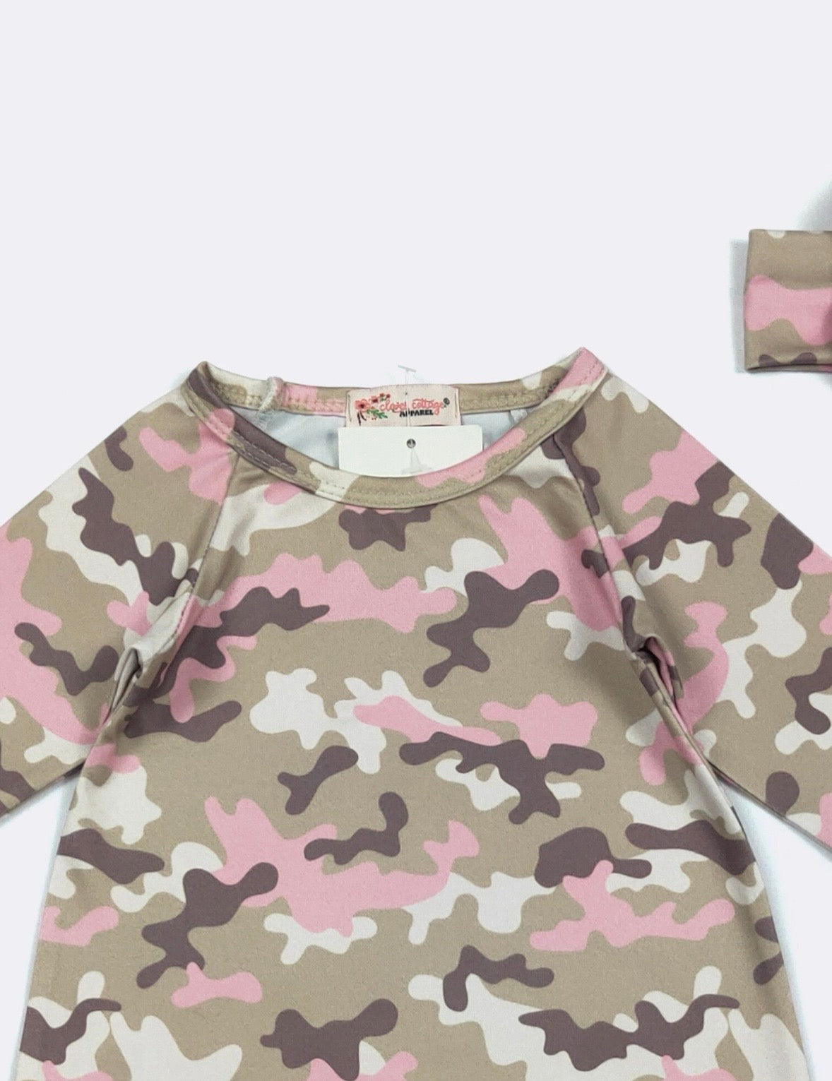 Clothing for Baby Girl - Girly Camo Baby Gown