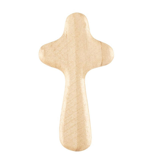 Light Wood Mini Prayer Cross