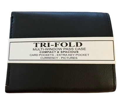 Men’s Wallet - Leather Tri-fold Window ID