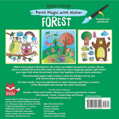 Easy and Fun Paint Magic with Water: Forest