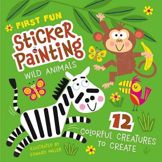 First Fun Sticker Painting: Wild Animals