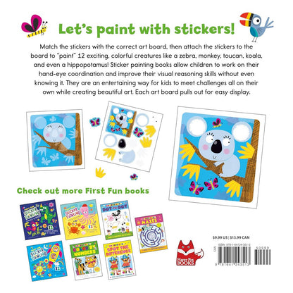 First Fun Sticker Painting: Wild Animals