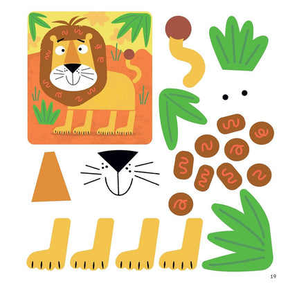 First Fun Sticker Painting: Wild Animals