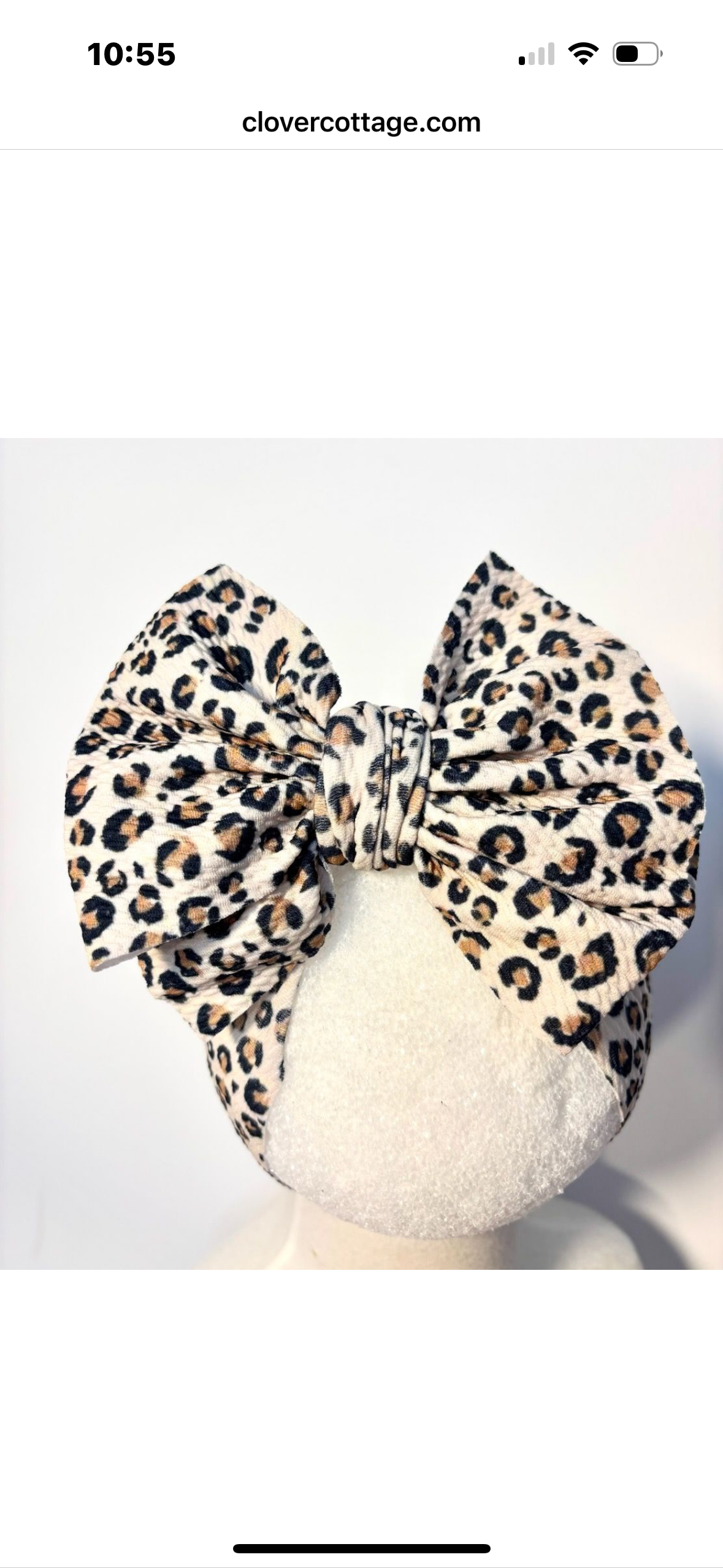 Hair Accessories - Leopard Waffle Headband