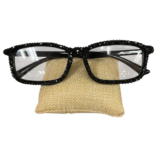 Bling Bling!! Black Rhinestone Reading Glasses