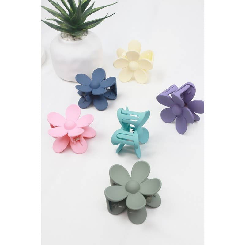 Flower Claw Clips - Available in 6 colors
