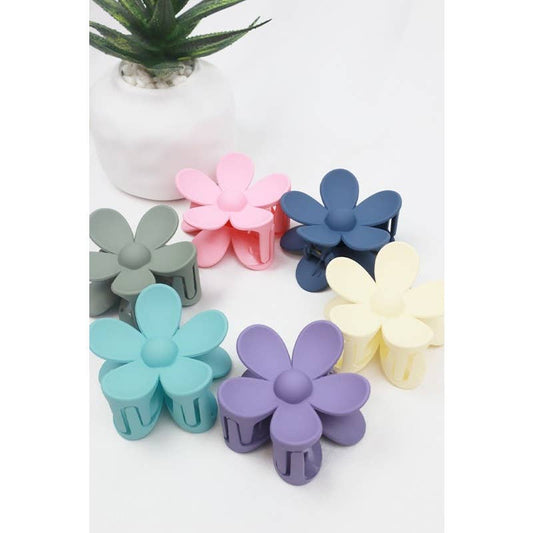 Flower Claw Clips - Available in 6 colors