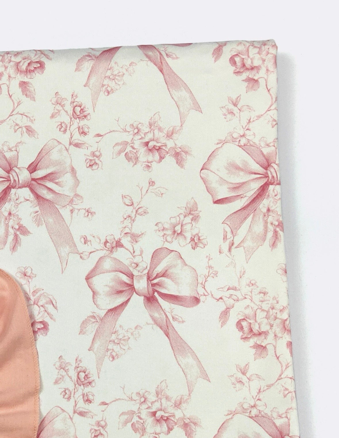 Baby Blanket - Faded Pink Bow Blanket
