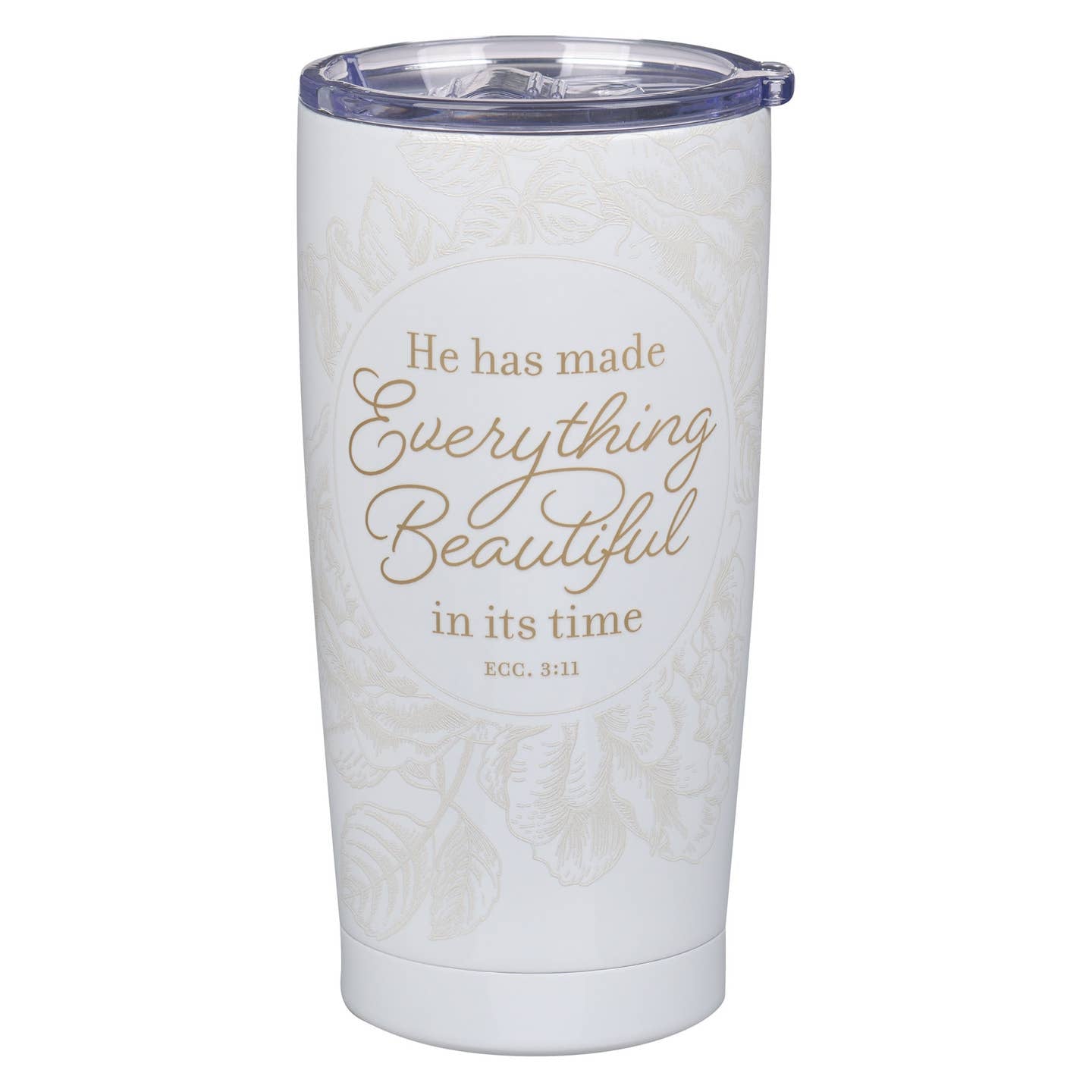 Tumbler Stainless Steel Ivory Everything Beautiful Ecc. 3:11