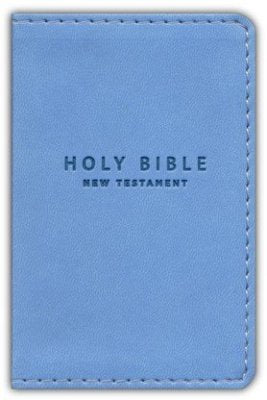 NIV Tiny Testament Bible, New Testament, Comfort Print--soft leather-look. in pink, blue and white