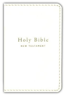 NIV Tiny Testament Bible, New Testament, Comfort Print--soft leather-look. in pink, blue and white