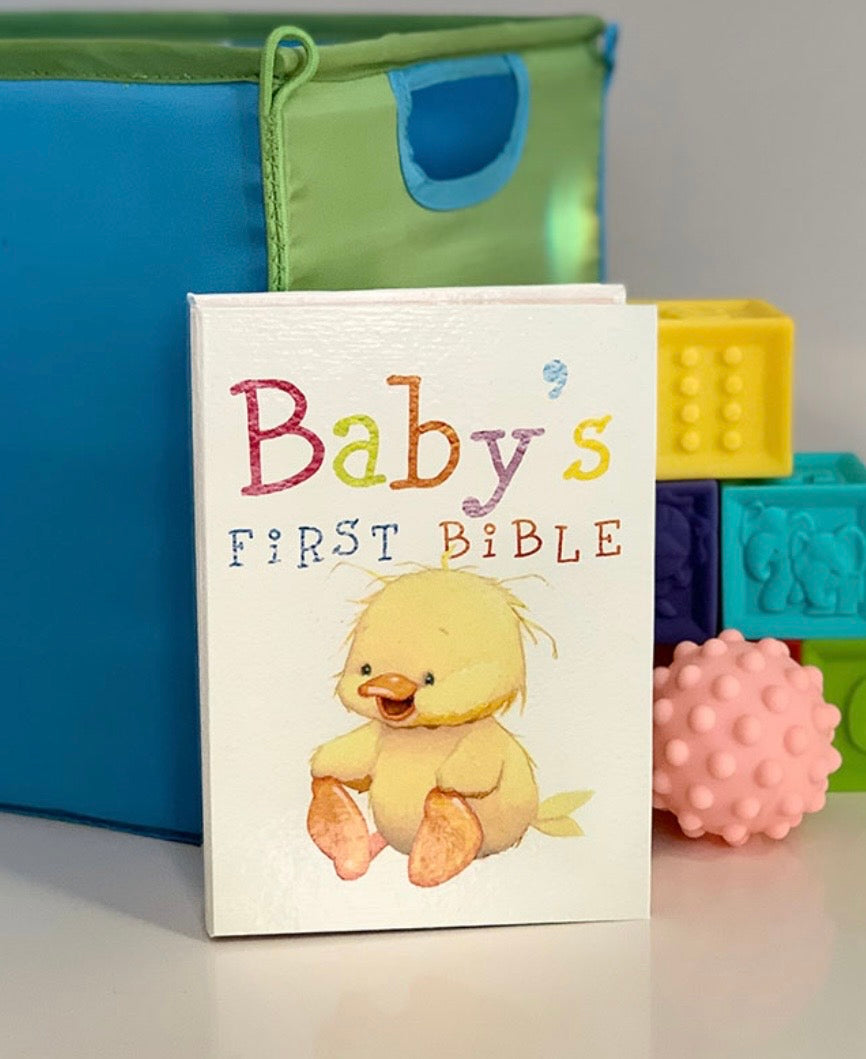 NKJV Baby’s First Bible – Fuzzy Duckling Keepsake Bible