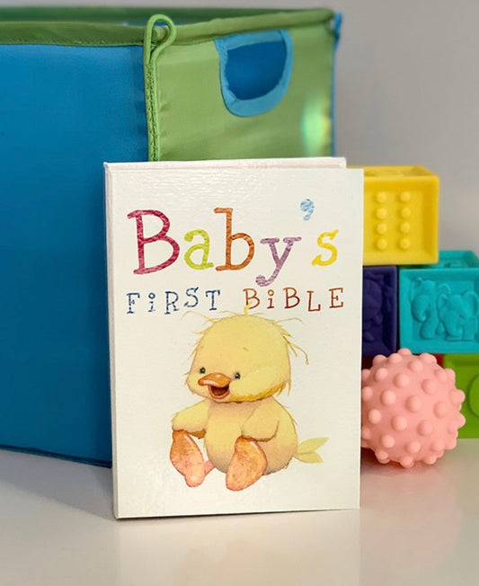 NKJV Baby’s First Bible – Fuzzy Duckling Keepsake Bible