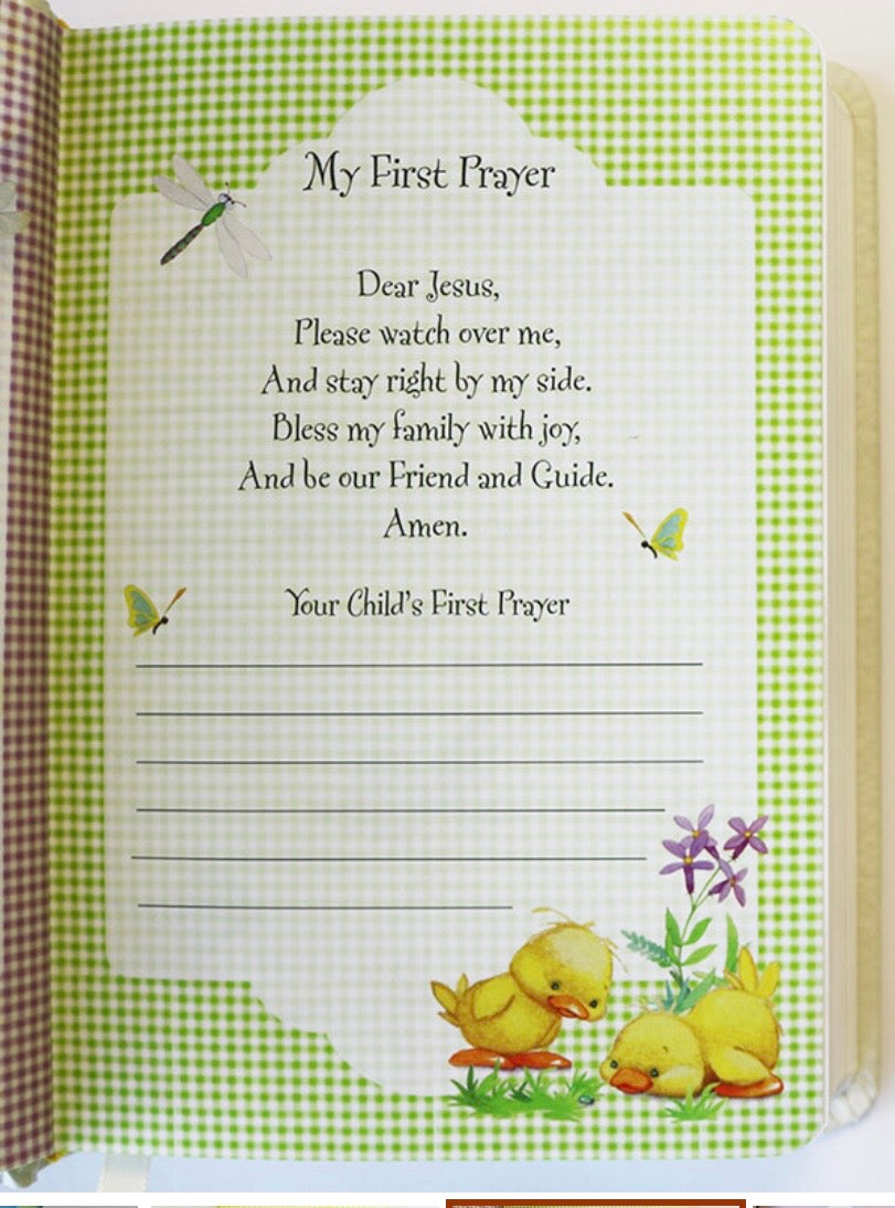 NKJV Baby’s First Bible – Fuzzy Duckling Keepsake Bible