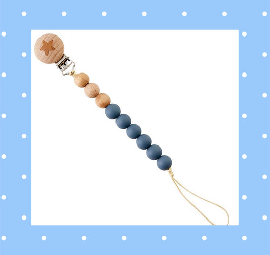 Silicone Pacifier Clip - Star