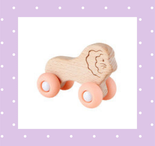 Silicone Wood Toy - Lion