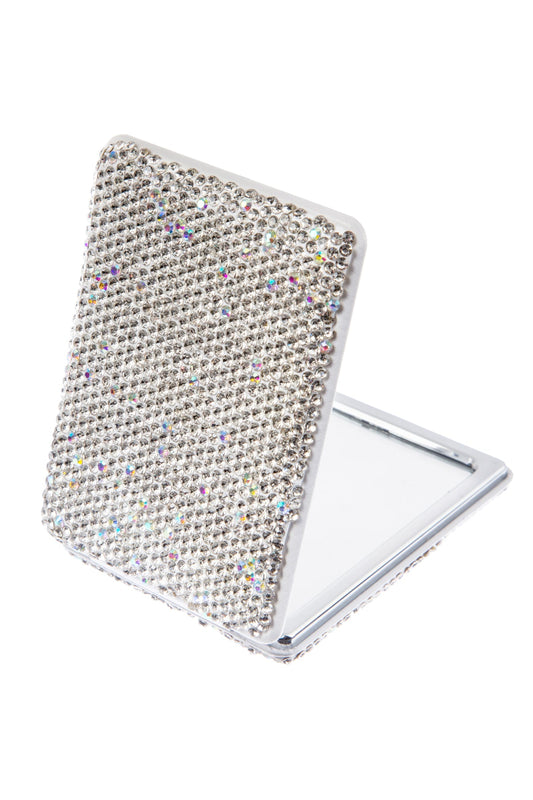 Bling Bling!! Rectangle Compact Folding Mirror available in 2 colors