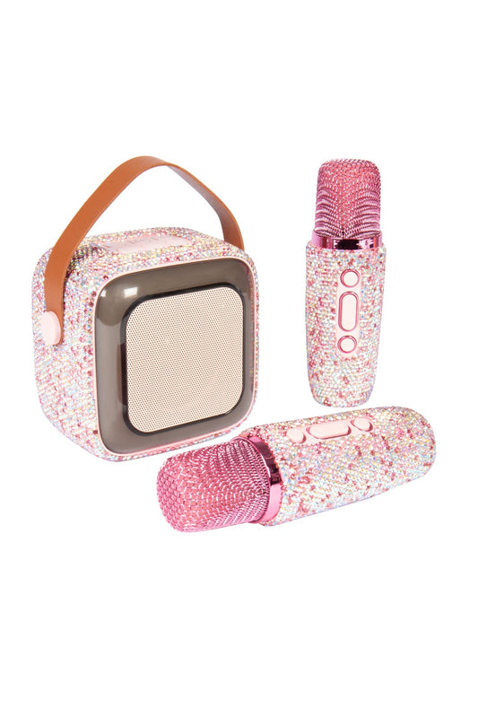 Bling Bling Bluetooth Light Up Speaker with Two Microphones / Karayoke - available in 2 colors