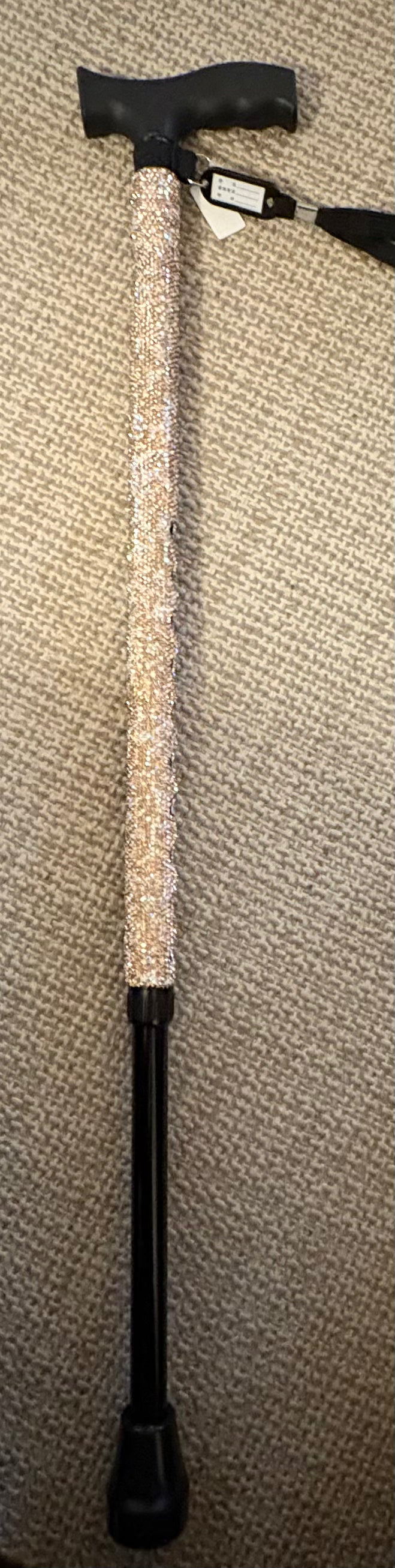 Bling Bling! Gold AB Rhinestone Walking Cane with black handle