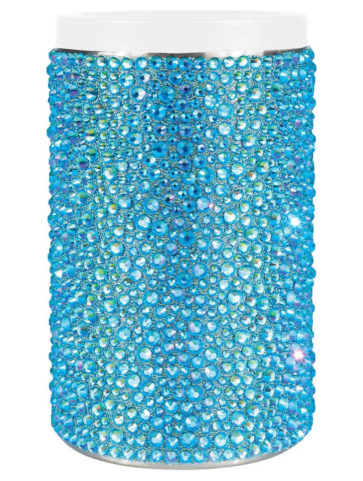Bling Bling! Beverage Insulator for Standard Can, Glass Rhinestones on Stainless Steel - available in 4 colors