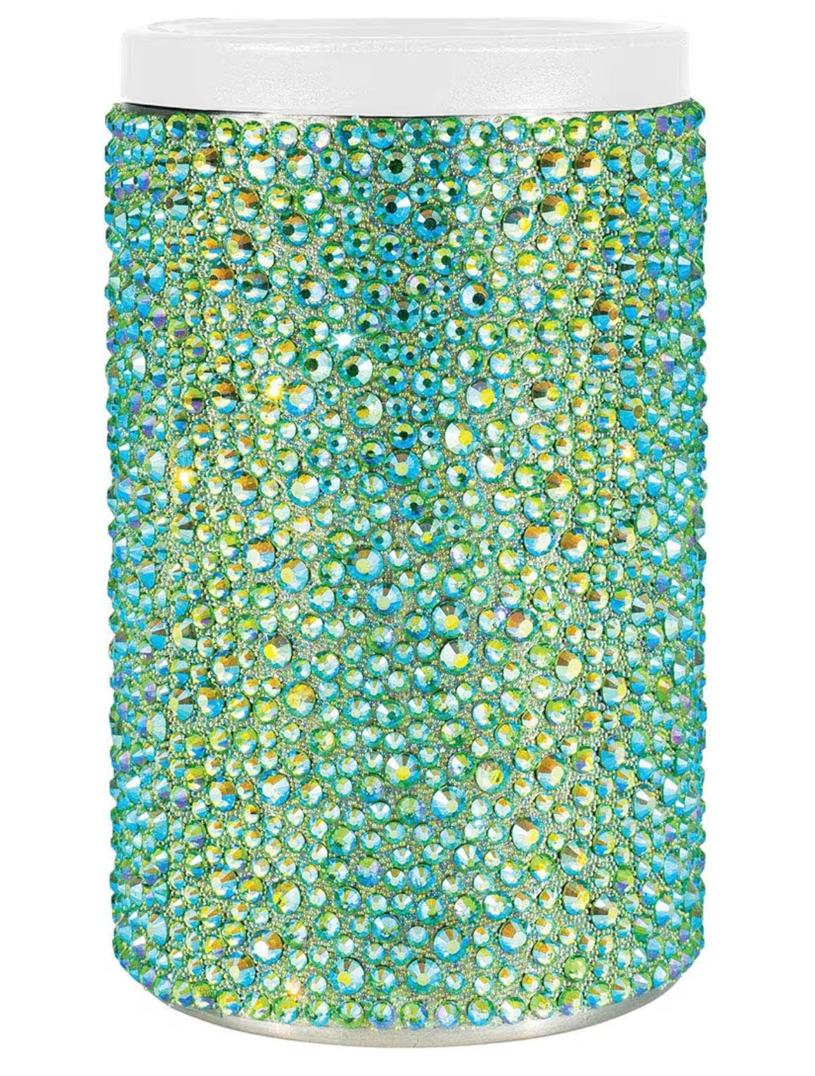 Bling Bling! Beverage Insulator for Standard Can, Glass Rhinestones on Stainless Steel - available in 4 colors