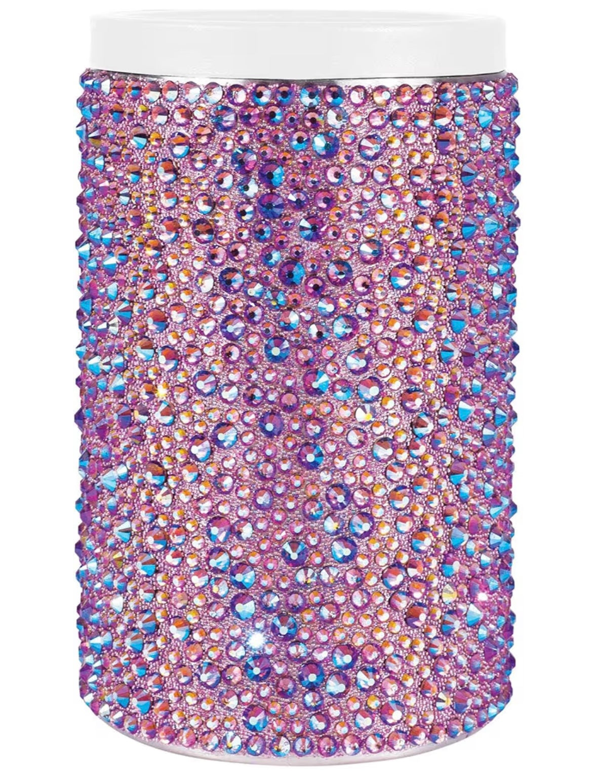 Bling Bling! Beverage Insulator for Standard Can, Glass Rhinestones on Stainless Steel - available in 4 colors