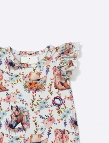 Clothing for Baby Girl - Blooming Ranch Baby Romper
