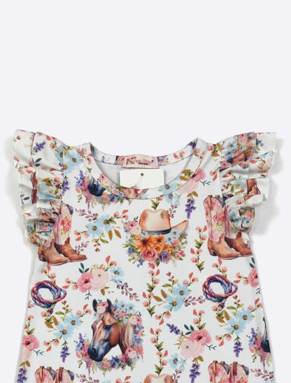 Clothing for Baby Girl - Blooming Ranch Baby Romper