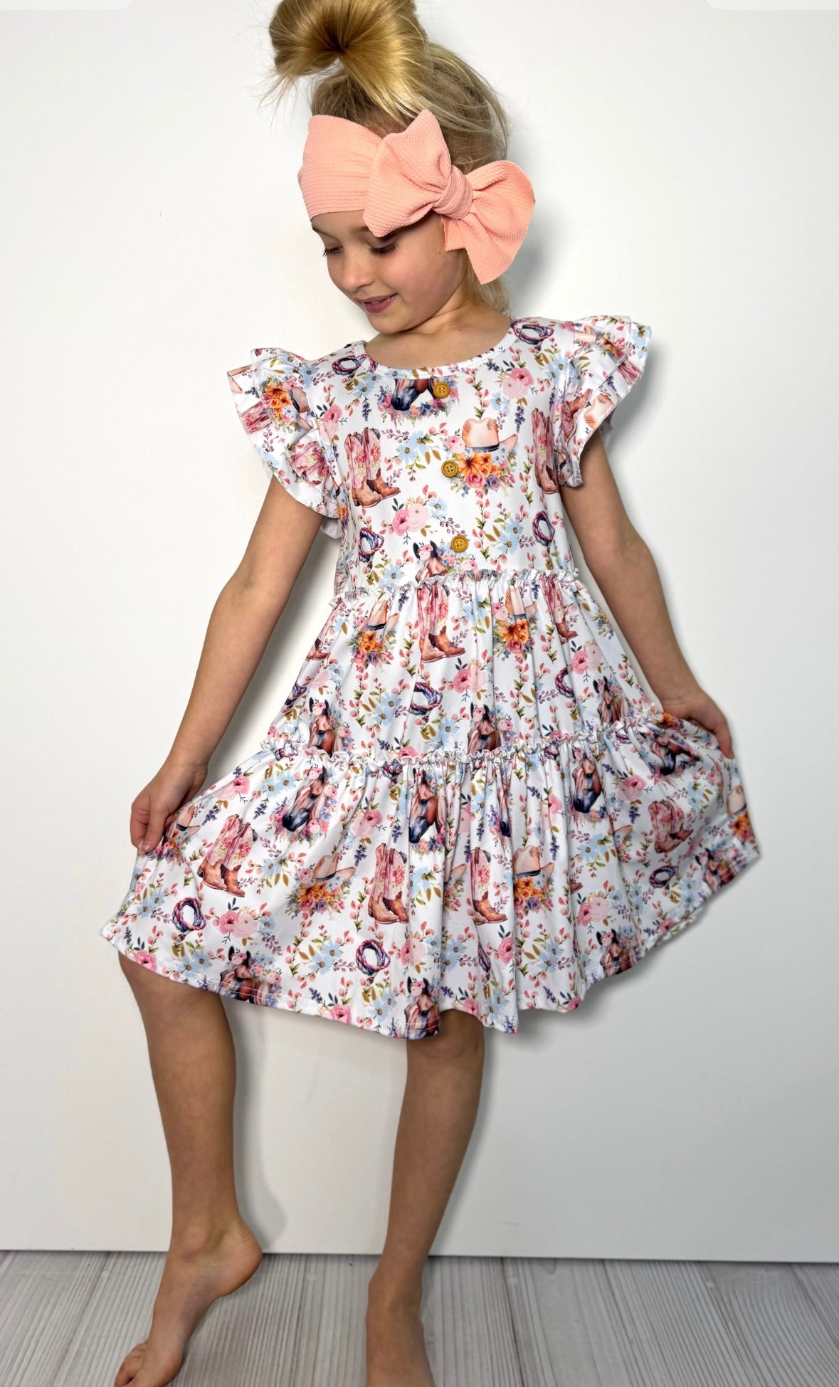 Clothing for Toddler Girl - Blooming Ranch Girls Dress