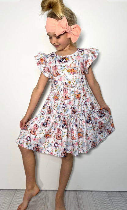 Clothing for Toddler Girl - Blooming Ranch Girls Dress