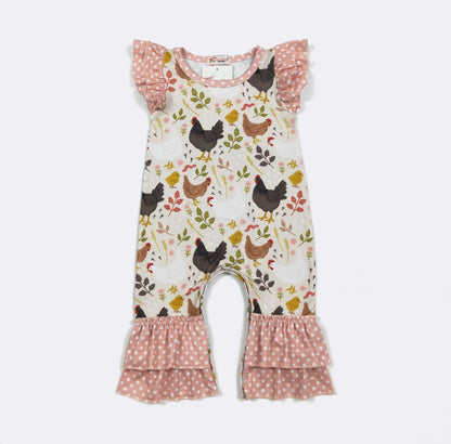 Clothing for Baby Girl - Chicken Chic Baby Romper