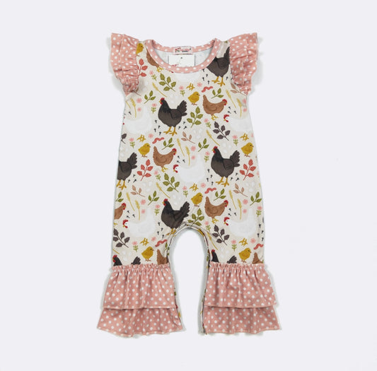 Clothing for Baby Girl - Chicken Chic Baby Romper