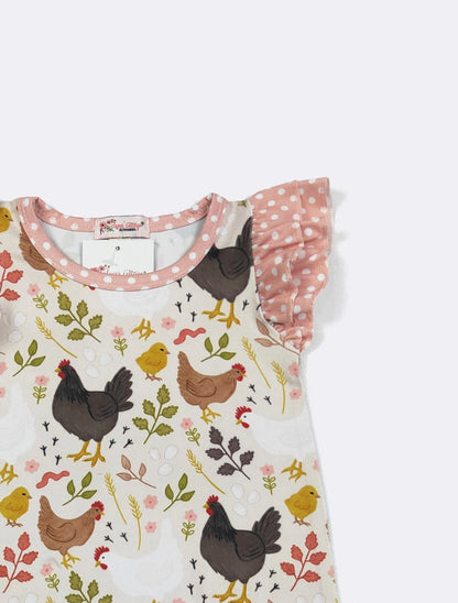 Clothing for Baby Girl - Chicken Chic Baby Romper