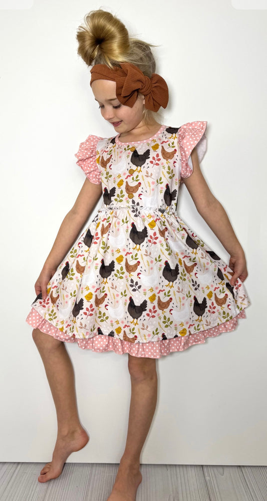 Clothing for Toddler Girl - Chicken Chic Girls Dress