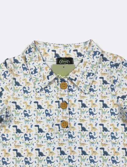 Clothing for Toddler Boy - Dino Smiles Boy Collar Shirt