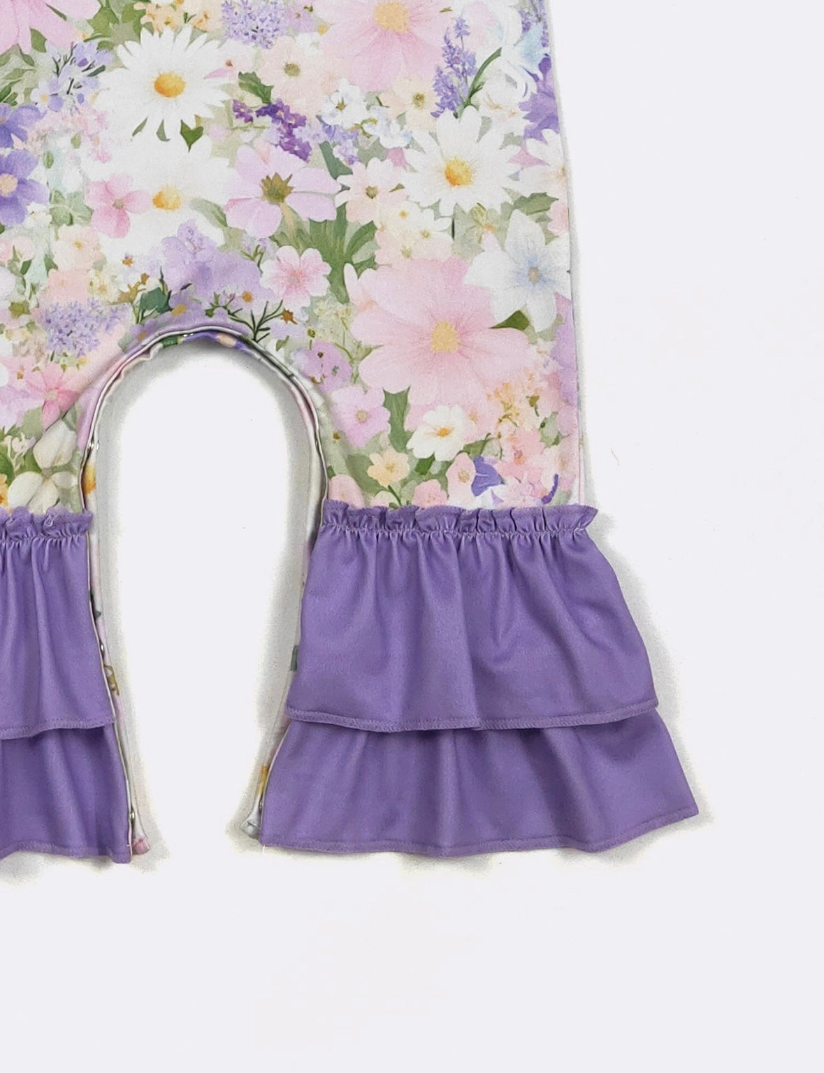 Clothing for Baby Girl - Lavender Garden Baby Romper