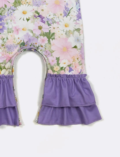 Clothing for Baby Girl - Lavender Garden Baby Romper