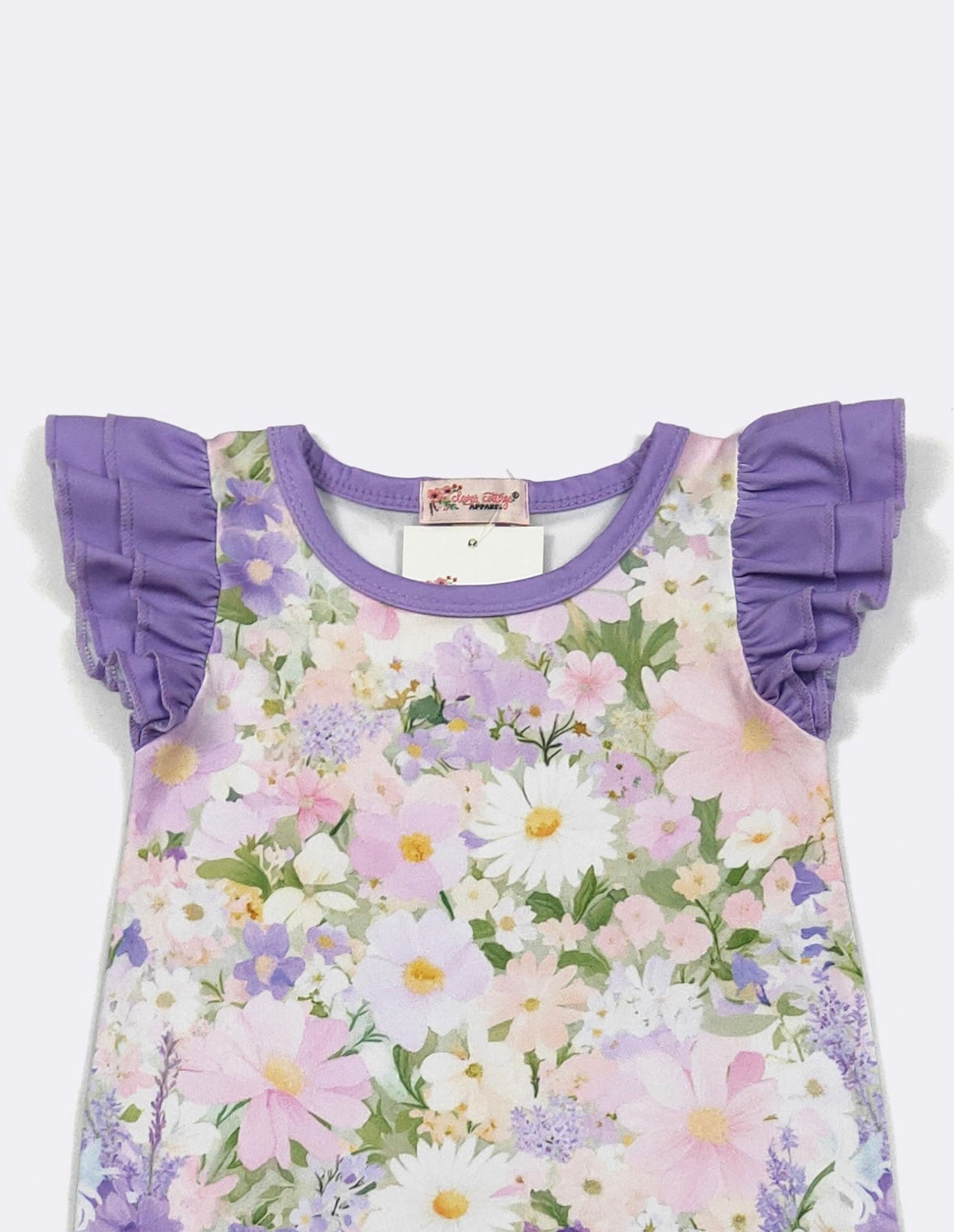 Clothing for Baby Girl - Lavender Garden Baby Romper