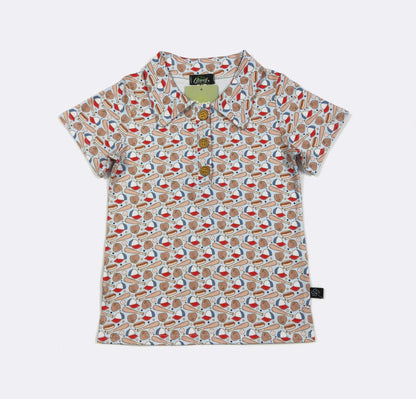 Clothing for Toddler Boy - Play Ball Boy Collar Shirt